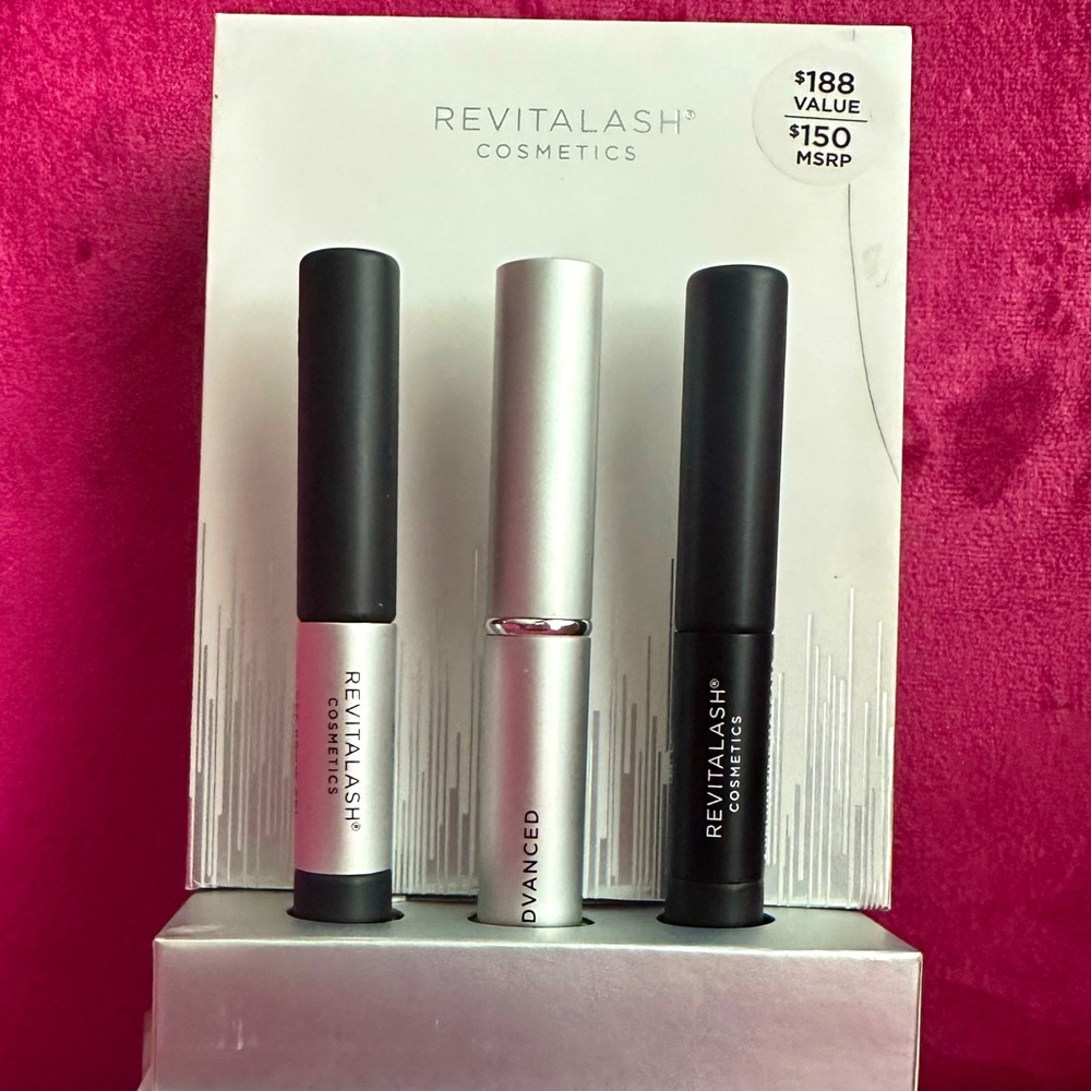 REVITALASH cosmetics gift set Revitalash advanced lash serum, mascara, brow gel